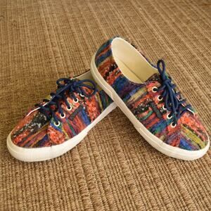 Superga Yarnsw Rainbow Yarn Sneaker 7.5 Boho Multicolor